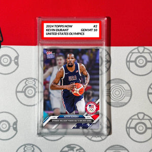 Graded 10 2024 Topps NOW Olympics Kevin Durant #2 Team USA Basketball