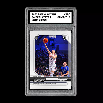GRADED 10 Paige Bueckers 2024 Panini Instant #PBC UCONN WNBA Draft RC Rookie Football