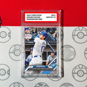 Graded 10 Shohei Ohtani Dodgers Record RBI 2024 MLB TOPPS NOW Card 351 Baseball