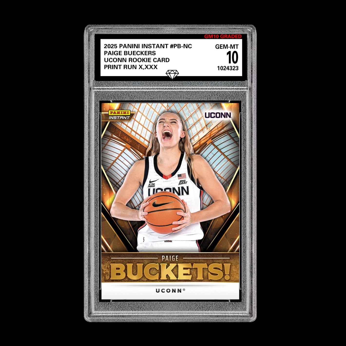 GRADED 10 Paige Bueckers 2025 Panini Instant RC Rookie Card WNBA DRAFT  Basketball