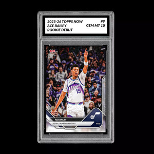 Graded 10 ACE BAILEY ROOKIE  RC 2025-26 TOPPS NOW JAZZ  - Presale Basketball