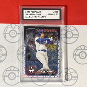 Graded 10 Shohei Ohtani 500 2024 All-Star Game Refractor Baseball