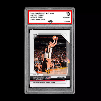 Caitlin Clark Graded 10 #103 2024 Panini Instant WNBA RC Rookie Indiana Fever Basketball