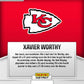 Graded 10 Xavier Worthy #23 RC Rookie Card 2024 Panini Instant Chiefs Football