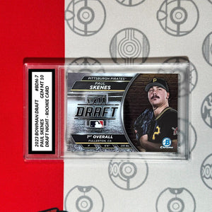 Graded 10 2023 Paul Skenes Bowman Draft Night Card #BDN7 Chrome Topps RC Rookie Baseball