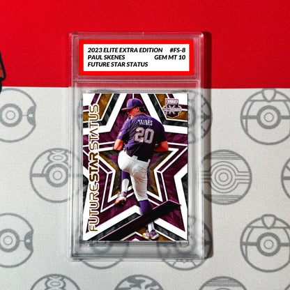 GRADED 10 2023 Elite Extra Edition Future Star Status Paul Skenes #FS-8 Baseball