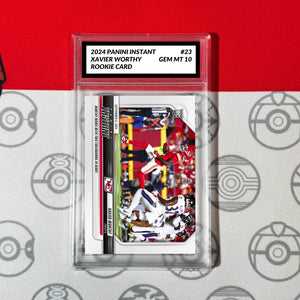 Graded 10 Xavier Worthy #23 RC Rookie Card 2024 Panini Instant Chiefs Football