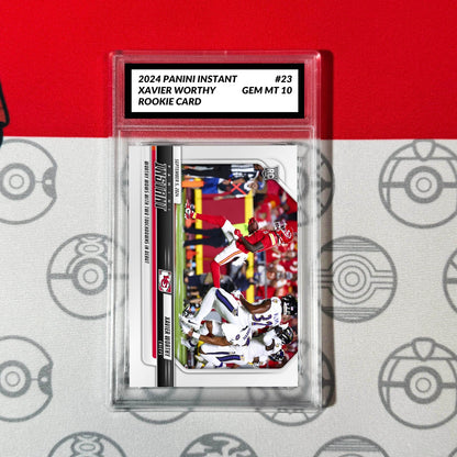 Graded 10 Xavier Worthy #23 RC Rookie Card 2024 Panini Instant Chiefs Football