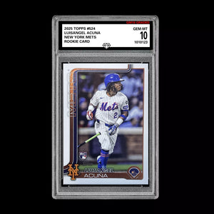 Graded 10 Luisangel Acuna Rookie Card #524 2025 Topps Future Stars New York Mets Baseball