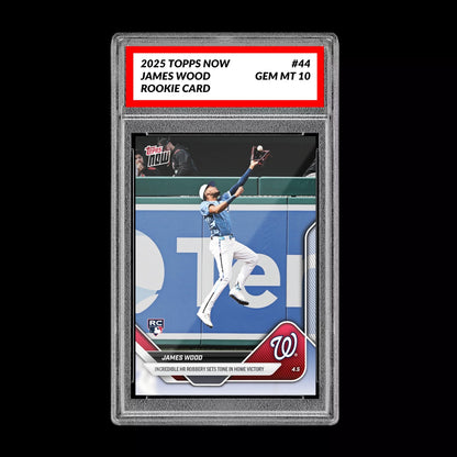 Graded 10 James Wood RC Rookie 2025 MLB TOPPS NOW Nationals Card 44  Baseball