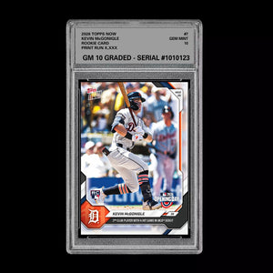 Graded 10 Kevin McGonigle RC Rookie #7 2026 Topps Now MLB Opening Day Presale Baseball