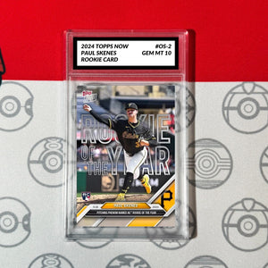 Graded 10 Paul Skenes NL ROY RC Of Year 2024 MLB Topps NOW OS-2 Rookie Baseball
