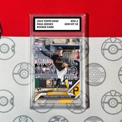 Graded 10 Paul Skenes NL ROY RC Of Year 2024 MLB Topps NOW OS-2 Rookie Baseball
