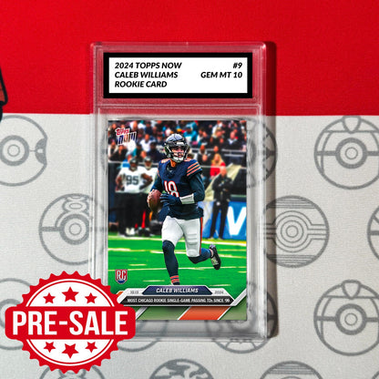 Graded 10 Caleb Williams RC Rookie Card NFL Bears 2024 Topps Now #9 Football