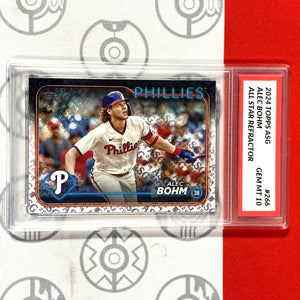 Graded 10 2024 Topps Alec Bohm All-Star Game Chrome Phillies Baseball