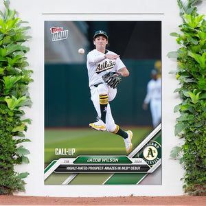 Graded 10 2024 Topps Now #443 Jacob Wilson Call-UP Athletics RC Rookie Baseball
