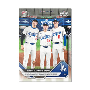 Graded 10 Shohei Ohtani Roki Sasaki Yamamoto RC 2025 Topps NOW Card #7  Baseball