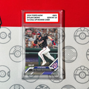Graded 10 #601 Dylan Crews CALL UP Rookie RC Card 2024 MLB TOPPS NOW Baseball
