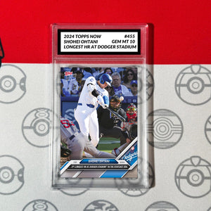 Graded 10 Shohei Ohtani #455  2024 MLB TOPPS NOW Card Dodgers Longest HR Baseball