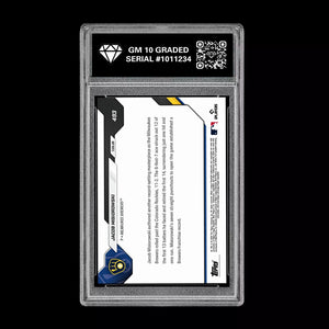 Graded 10 2026 Topps Now Jacob Misiorowski  RC Rookie #492 White Sox PRESALE Baseball