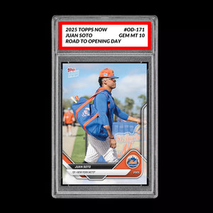 Graded 10 Juan Soto 2025 Topps Now Road to Opening Day #OD-171 NY METS  Baseball