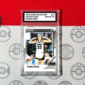 Graded 10 Caitlin Clark Rookie Card RC 2024 Panini Donruss Clark Collection #13 Basketball