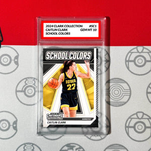 Graded 10 Caitlin Clark Collection RC Rookie Card #SC1 2024 Panini School Colors Basketball