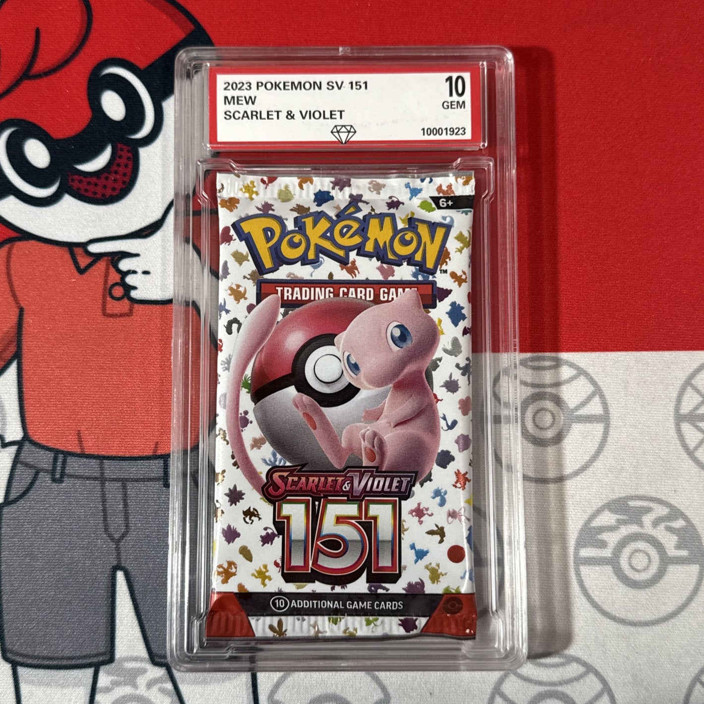 Graded 10 2023 Pokemon 151 Booster Pack Mew SV Promo NEW SEALED AUTHENTICATED